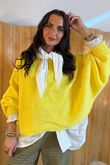 Big Softie Batwing Or Butterfly Knit Custard 